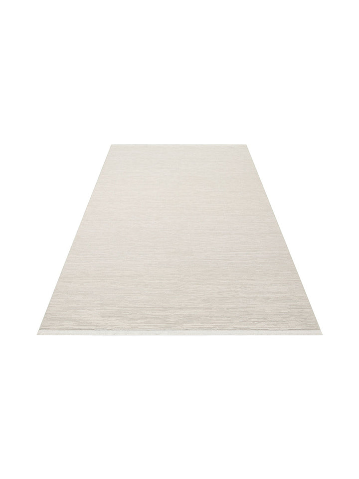 Fade Serisi Sade Desenli Oturma Odası Salon Koridor Antre Yatak Odası Modern Halı PLAIN CREAM - Carpetdocia