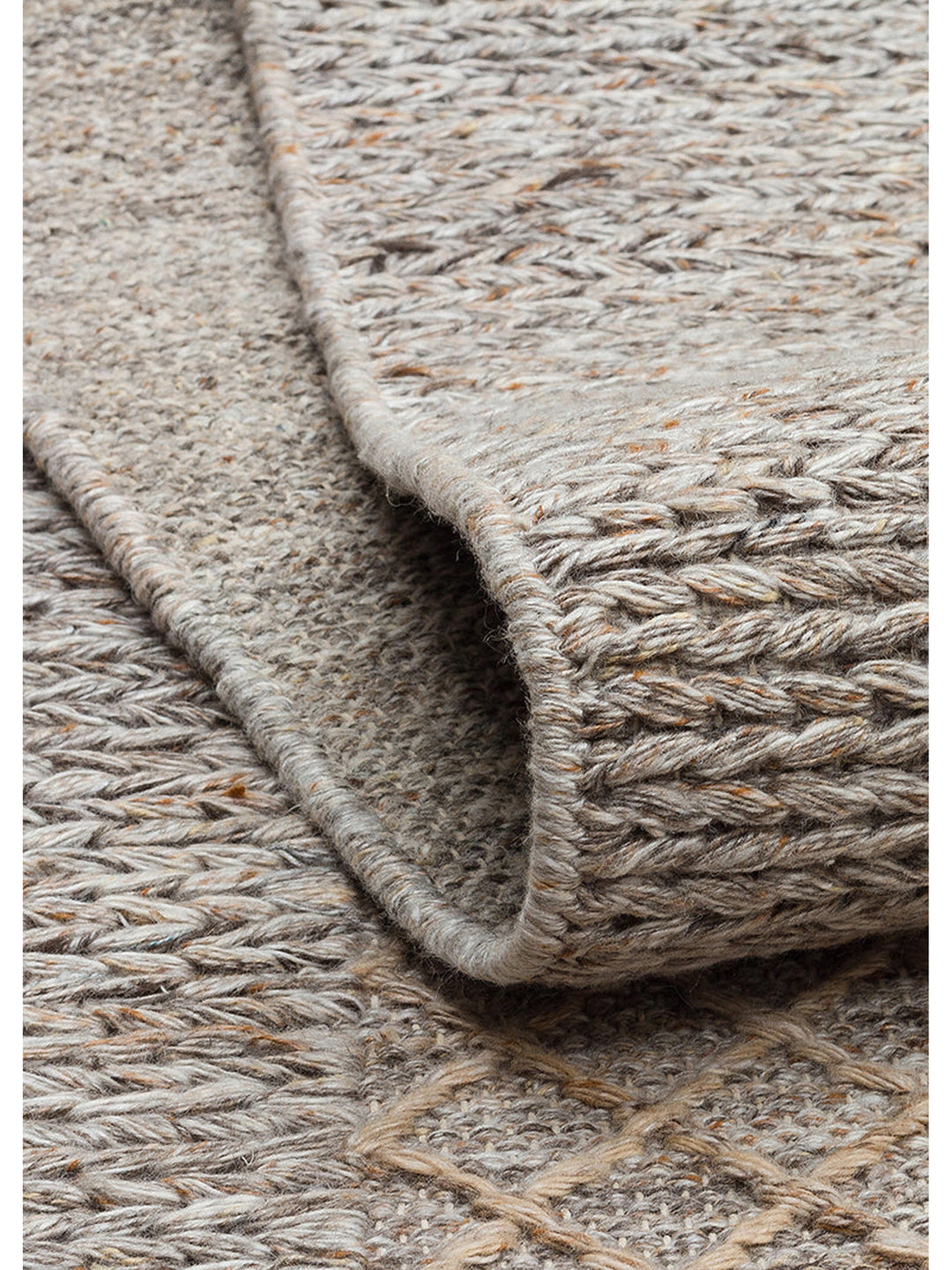 Herringbone Serisi El Dokuma Modern Etnik Salon Oturma Odası Yatak Odası Halı BEIGE - Carpetdocia