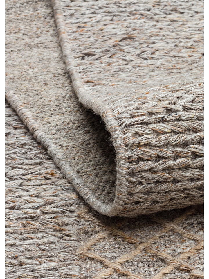 Herringbone Serisi El Dokuma Modern Etnik Salon Oturma Odası Yatak Odası Halı BEIGE - Carpetdocia