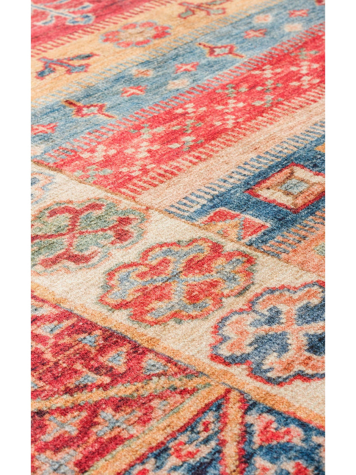 Historic Serisi Kaymaz Antik Desenli Salon Oturma Odası Koridor Mutfak Yıkanabilir Halı 04 MULTY - Carpetdocia