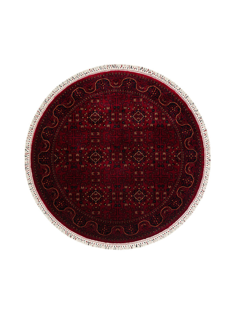 كابول أفغان ياغجيبيدير مزخرف يدوياً على أنوال خاصة سجادة تينسيل أوشاك 960 RED Q