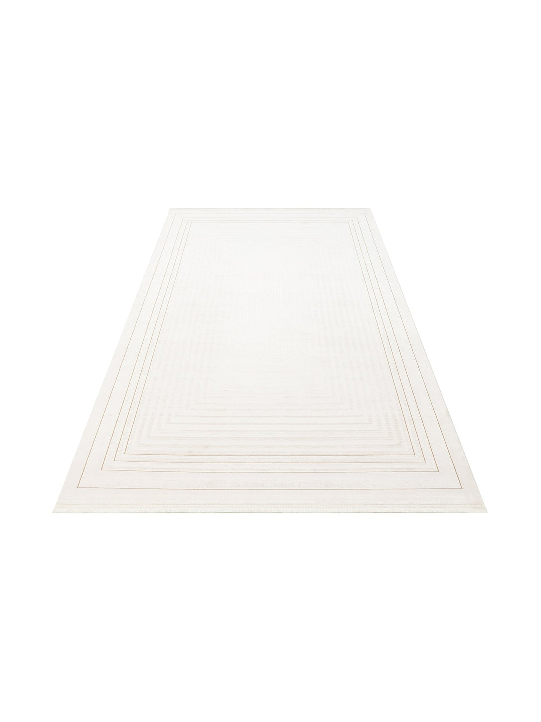 Kylie Serisi Salon Oturma Odası Koridor Antre Parlak ve Sade Modern Halı 04 CREAM BEIGE - Carpetdocia