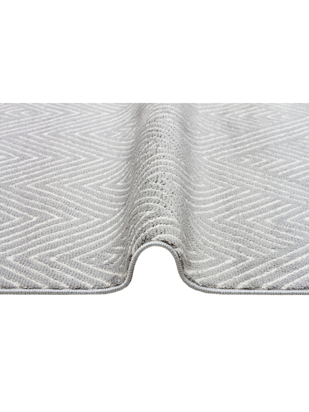 Lounge Serisi Etnik Desenlere Sahip Salon Oturma Odası Koridor Yumuşak Modern Halı 01 GREY WHITE - Carpetdocia