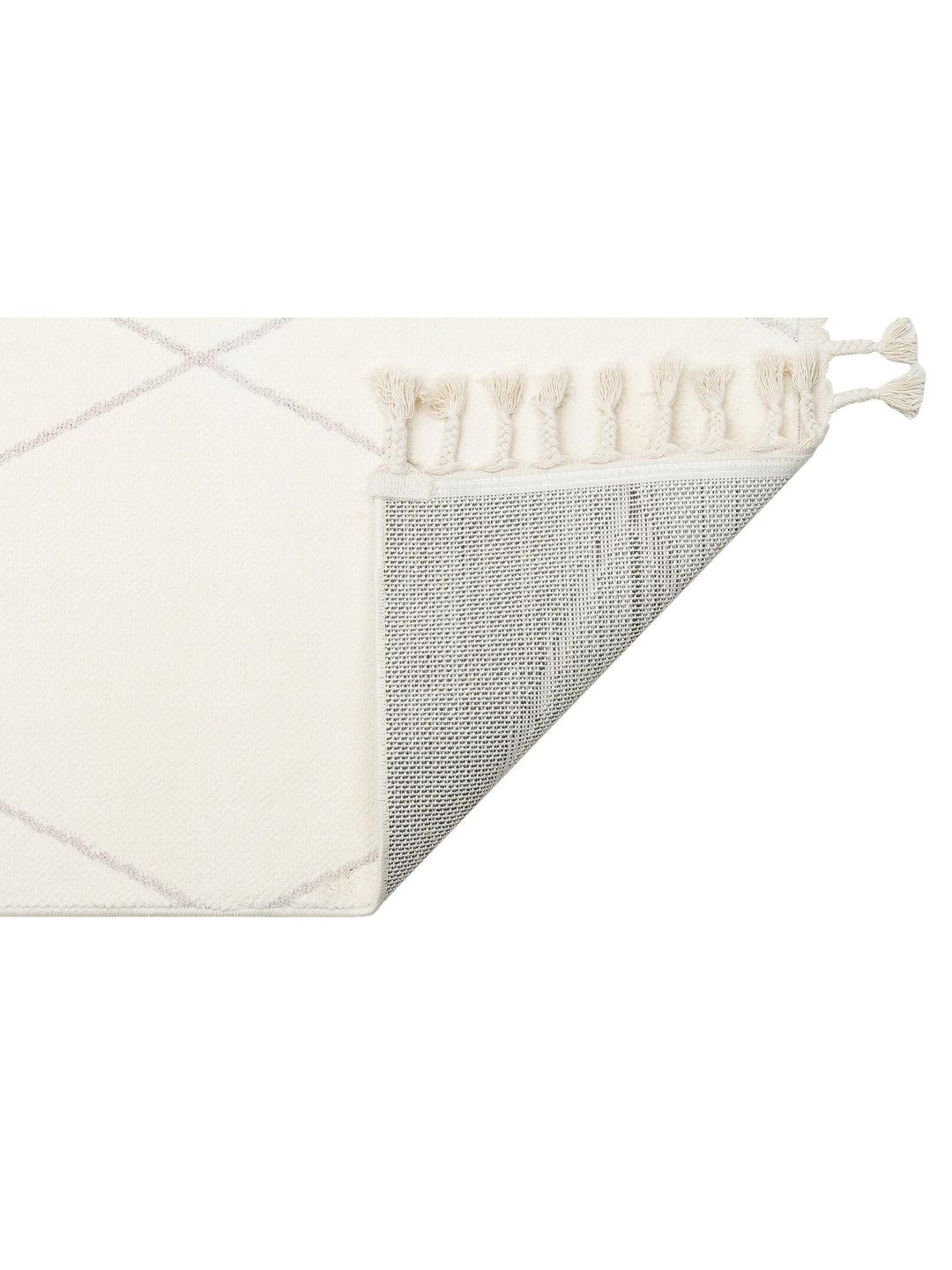Lounge Serisi Etnik Desenlere Sahip Salon Oturma Odası Koridor Yumuşak Modern Halı 02 WHITE - Carpetdocia