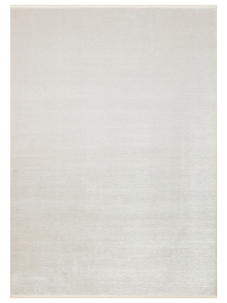 سلسلة لوسيا غرفة جلوس حديثة لامعة غرفة نوم مدخل سجادة PLAIN IVORY