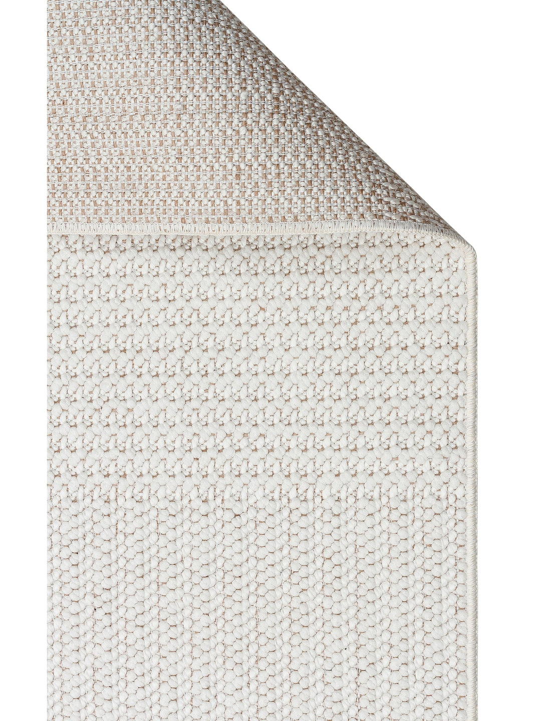Mali Yumuşak Tuşeli Örgü Dokuma Oturma Odası Koridor Antre Yatak Odası Modern Halı 11 WHITE - Carpetdocia