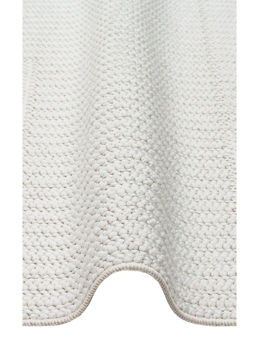 Mali Yumuşak Tuşeli Örgü Dokuma Oturma Odası Koridor Antre Yatak Odası Modern Halı 11 WHITE - Carpetdocia