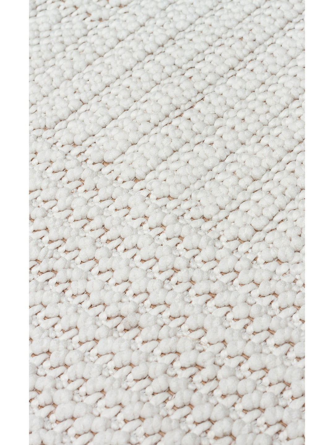 Mali Yumuşak Tuşeli Örgü Dokuma Oturma Odası Koridor Antre Yatak Odası Modern Halı 11 WHITE - Carpetdocia