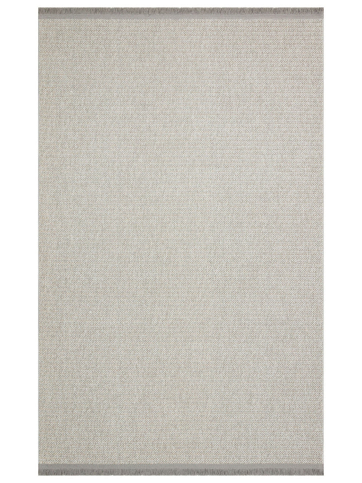 Mali Yumuşak Tuşeli Örgü Dokuma Oturma Odası Koridor Antre Yatak Odası Modern Halı PLAIN GREY - Carpetdocia