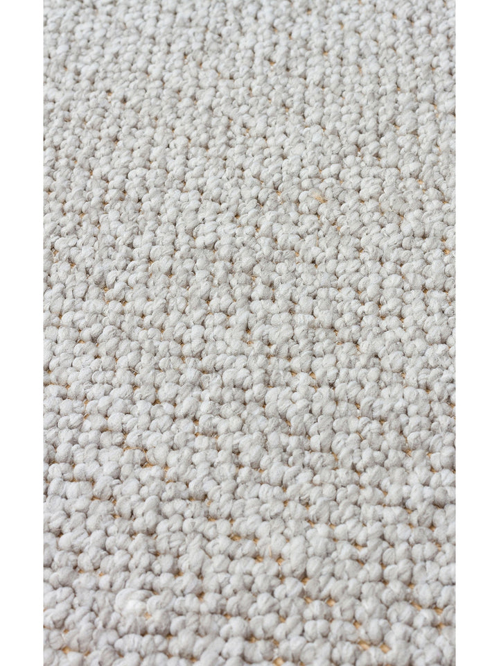 Mali Yumuşak Tuşeli Örgü Dokuma Oturma Odası Koridor Antre Yatak Odası Modern Halı PLAIN GREY - Carpetdocia