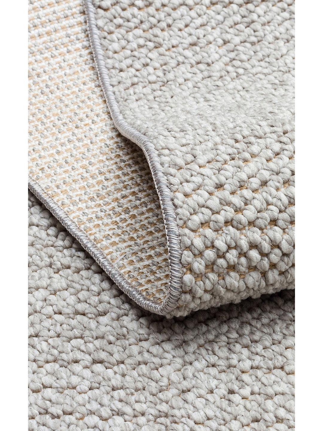 Mali Yumuşak Tuşeli Örgü Dokuma Oturma Odası Koridor Antre Yatak Odası Modern Halı PLAIN GREY - Carpetdocia