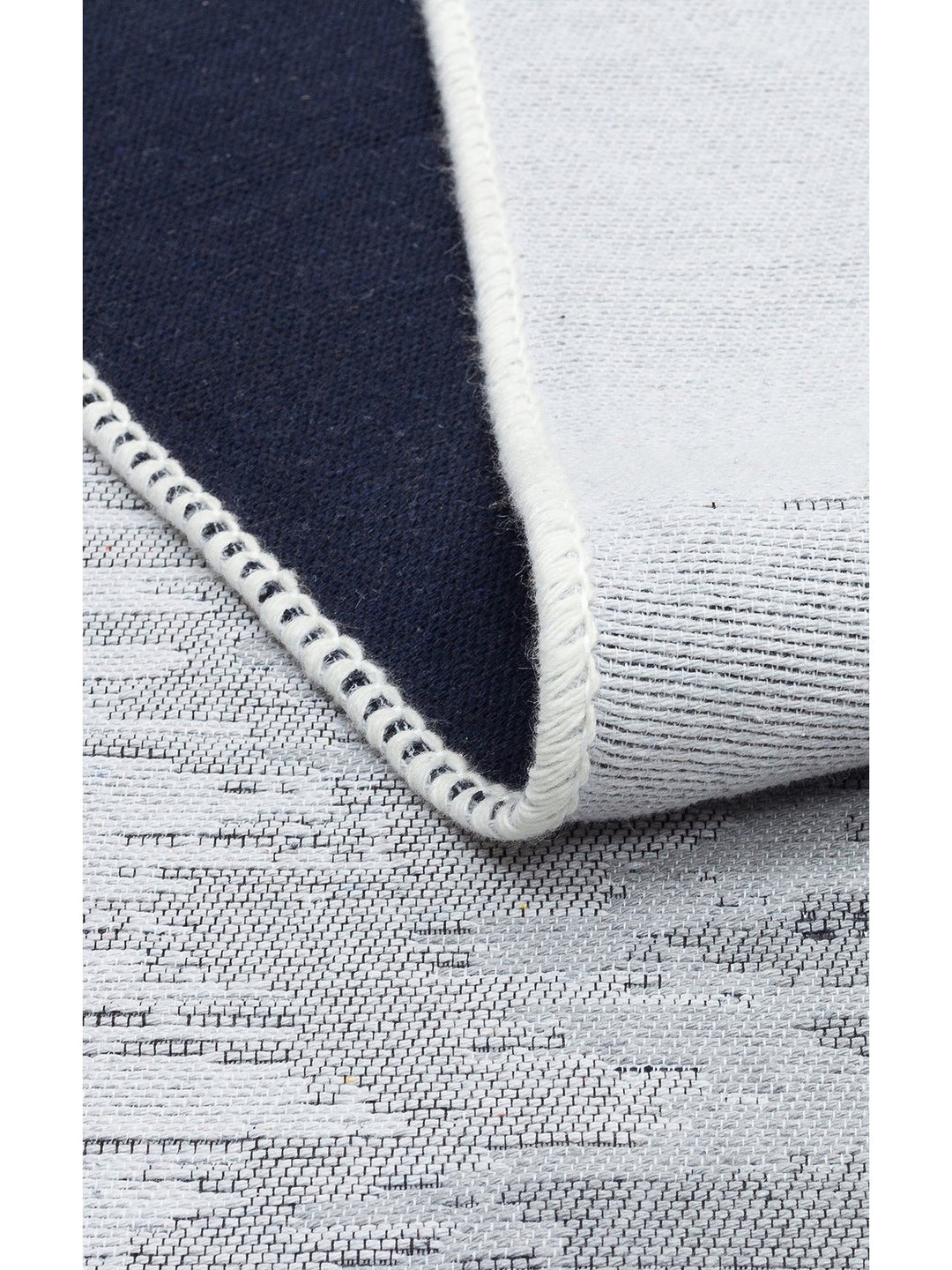 Maya %100 Naturel Pamuk Yıkanabilir Çift Taraflı Oturma Odası Mutfak Koridor Modern Kilim 40BLCKWHI - Carpetdocia