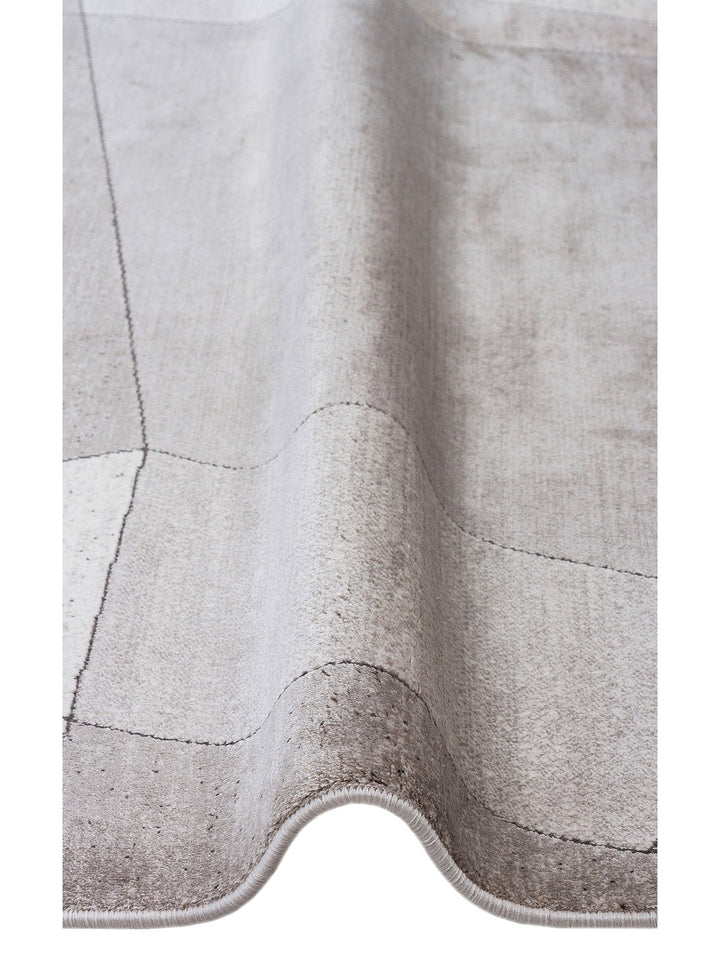 Monza Geometrik Desenli Yüksek Kalite Sık Dokuma Parlak Modern Salon Halısı 07 CREAM GOLD - Carpetdocia