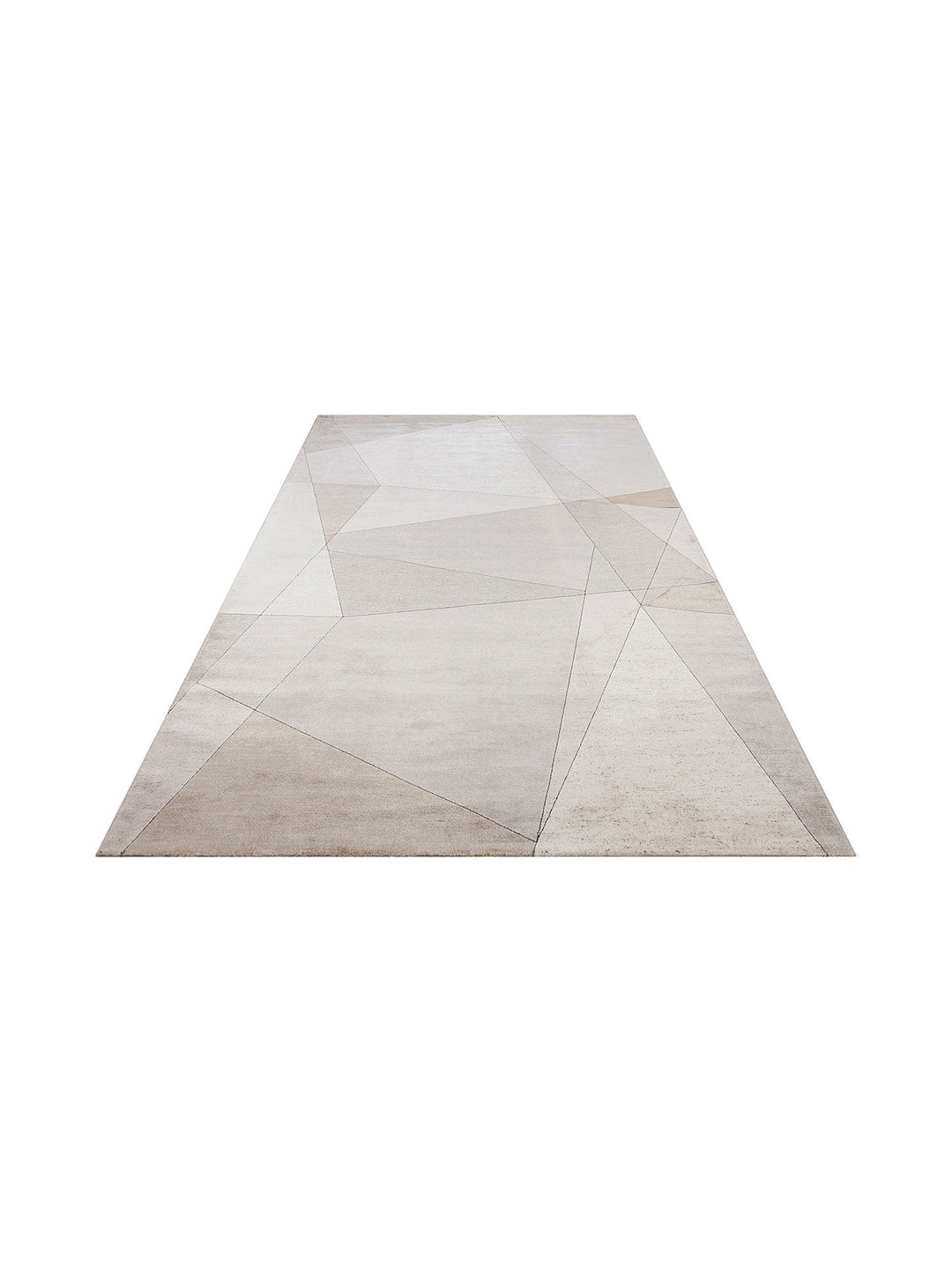 Monza Geometrik Desenli Yüksek Kalite Sık Dokuma Parlak Modern Salon Halısı 07 CREAM GOLD - Carpetdocia