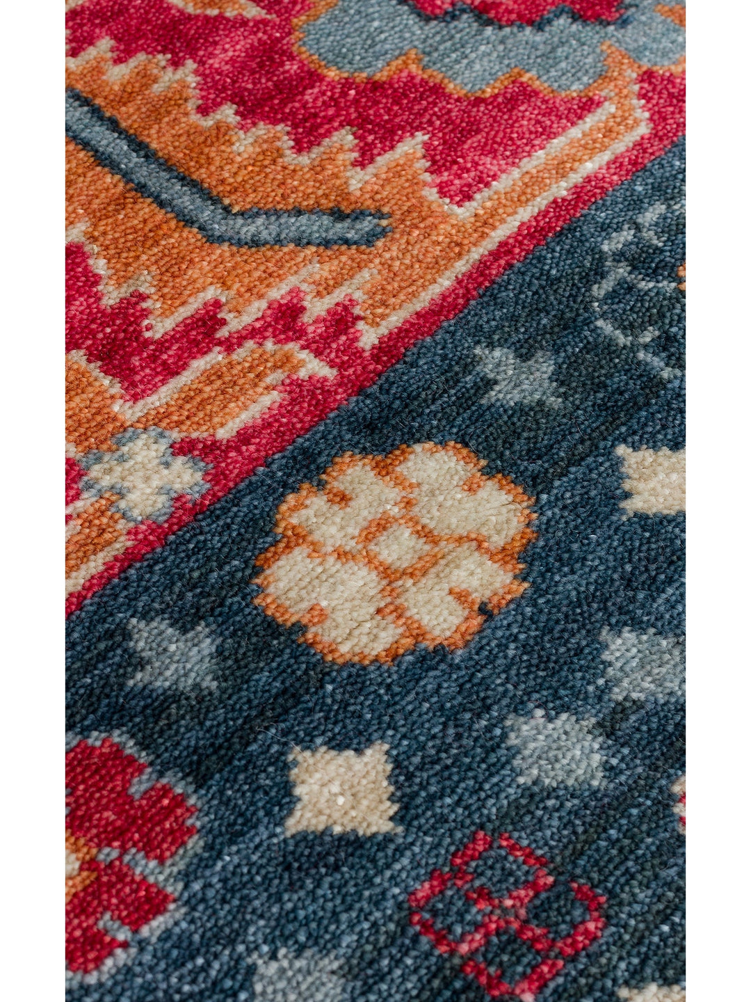 Oushak Carnaval %100 Naturel Kolay Temizlenir El Emeğiyle Üretilen Tensel Modern Uşak Halısı 17NVYML - Carpetdocia