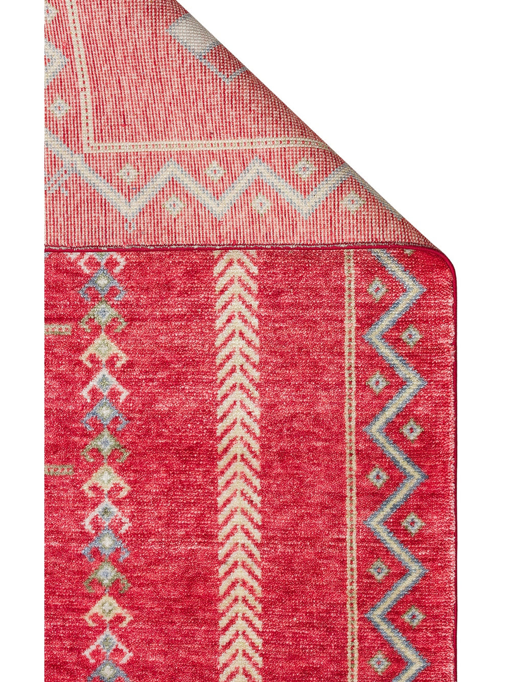 Oushak Carnaval %100 Naturel Kolay Temizlenir El Emeğiyle Üretilen Tensel Modern Uşak Halısı 20 REDM - Carpetdocia