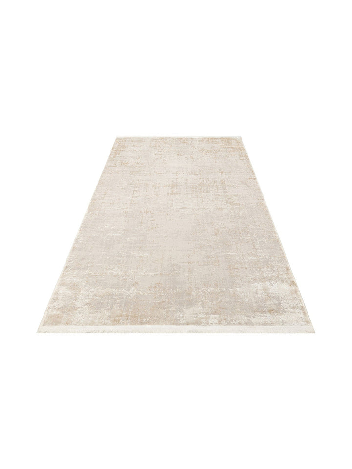Paris Parlak İpeksi Görünümlü Salon Oturma Odası Koridor Antre Modern Halı 01 BEIGE NW - Carpetdocia