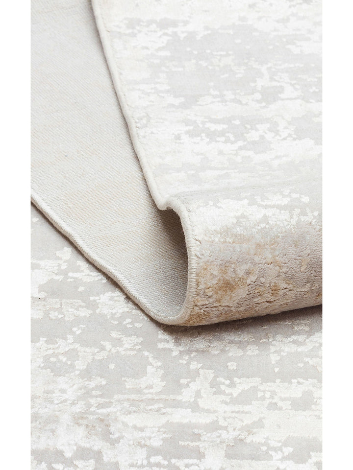 Paris Parlak İpeksi Görünümlü Salon Oturma Odası Koridor Antre Modern Halı 01 BEIGE NW - Carpetdocia
