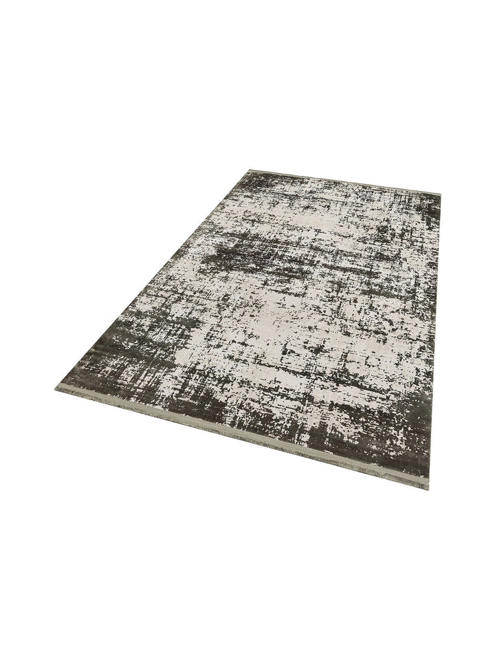 Paris Parlak İpeksi Görünümlü Salon Oturma Odası Koridor Antre Modern Halı 01 D.GREEN NW - Carpetdocia