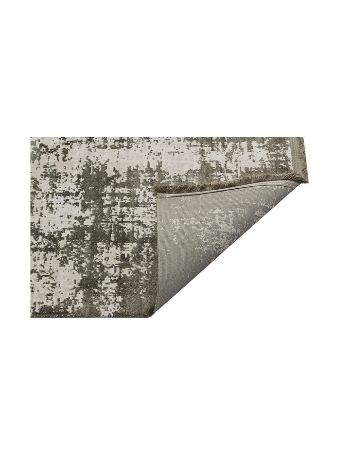 Paris Parlak İpeksi Görünümlü Salon Oturma Odası Koridor Antre Modern Halı 01 D.GREEN NW - Carpetdocia