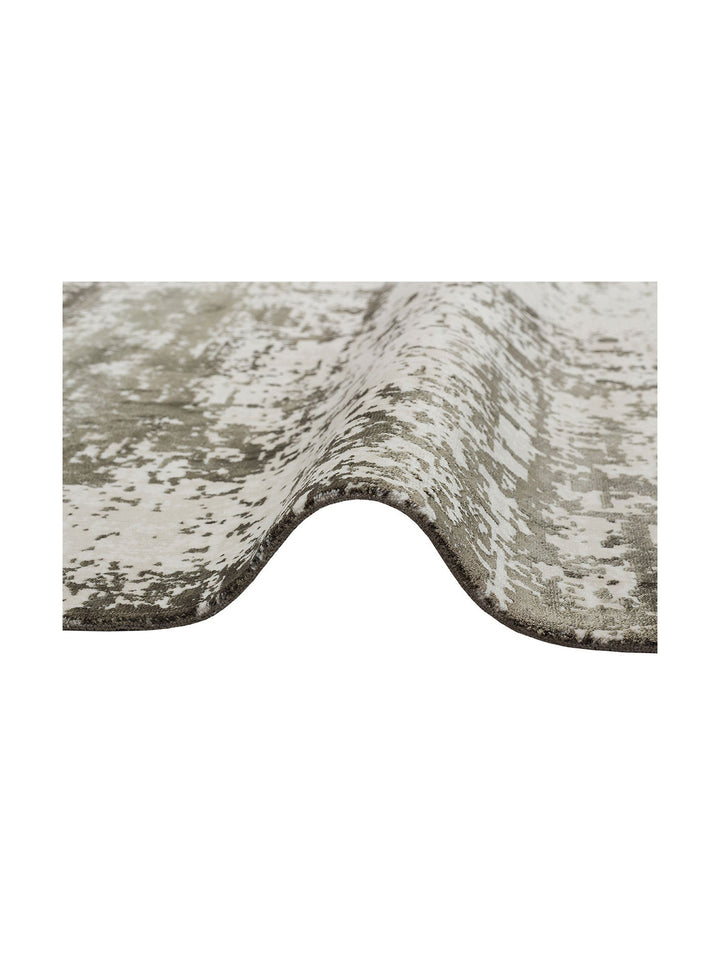 Paris Parlak İpeksi Görünümlü Salon Oturma Odası Koridor Antre Modern Halı 01 D.GREEN NW - Carpetdocia