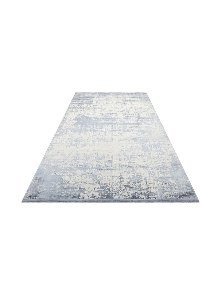 Paris Parlak İpeksi Görünümlü Salon Oturma Odası Koridor Antre Modern Halı 01 DENIM NW - Carpetdocia
