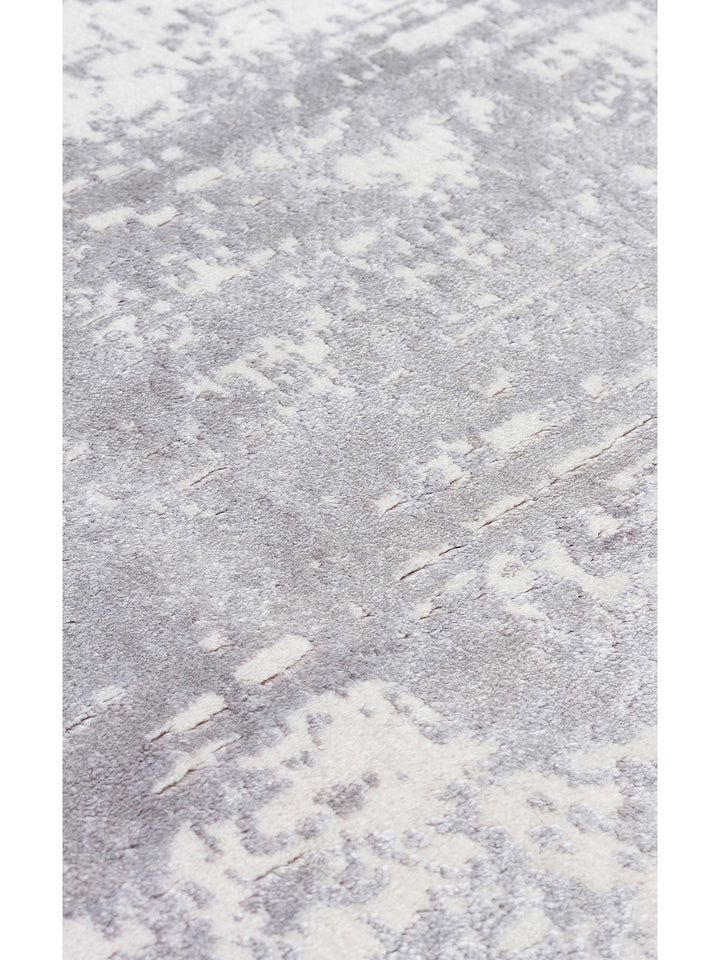 Paris Parlak İpeksi Görünümlü Salon Oturma Odası Koridor Antre Modern Halı 01 GREY NW - Carpetdocia