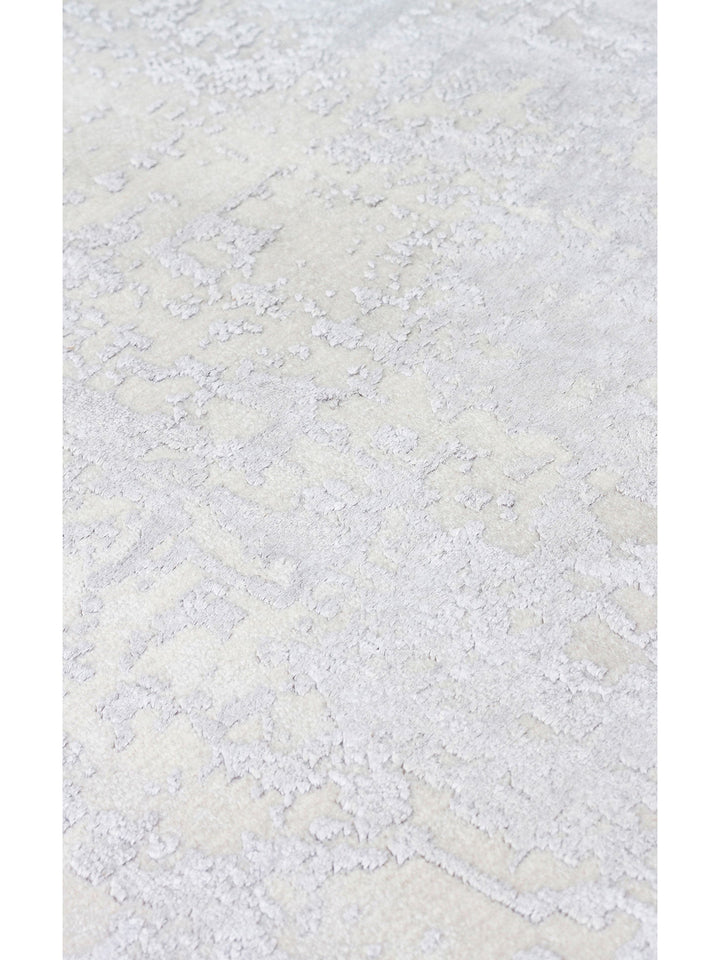 Paris Parlak İpeksi Görünümlü Salon Oturma Odası Koridor Antre Modern Halı 01 GREY NW - Carpetdocia