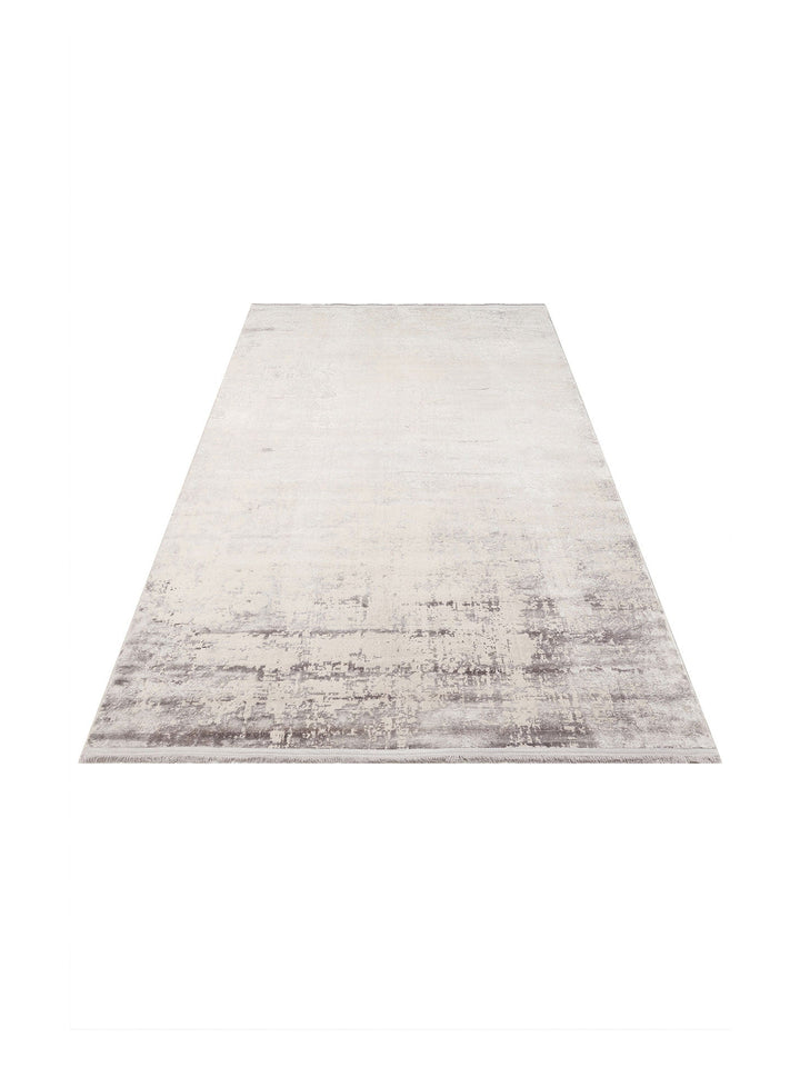 Paris Parlak İpeksi Görünümlü Salon Oturma Odası Koridor Antre Modern Halı 01 GREY NW - Carpetdocia