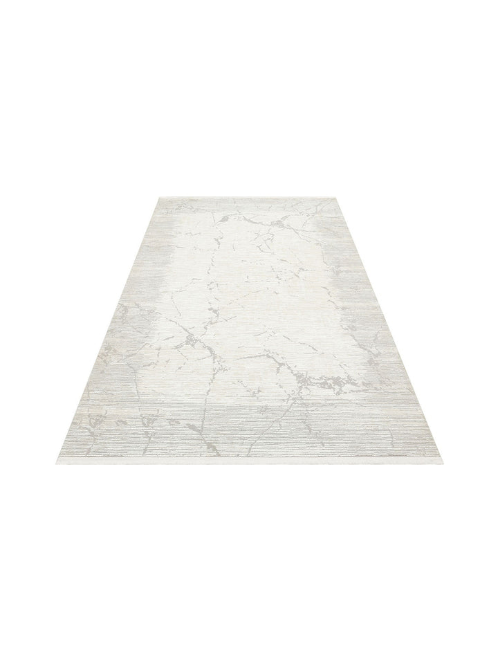 Pasific Serisi Eskitme Desenli Salon Oturma Odası Koridor Antre Modern Halı 20 CREAM GREY XW - Carpetdocia
