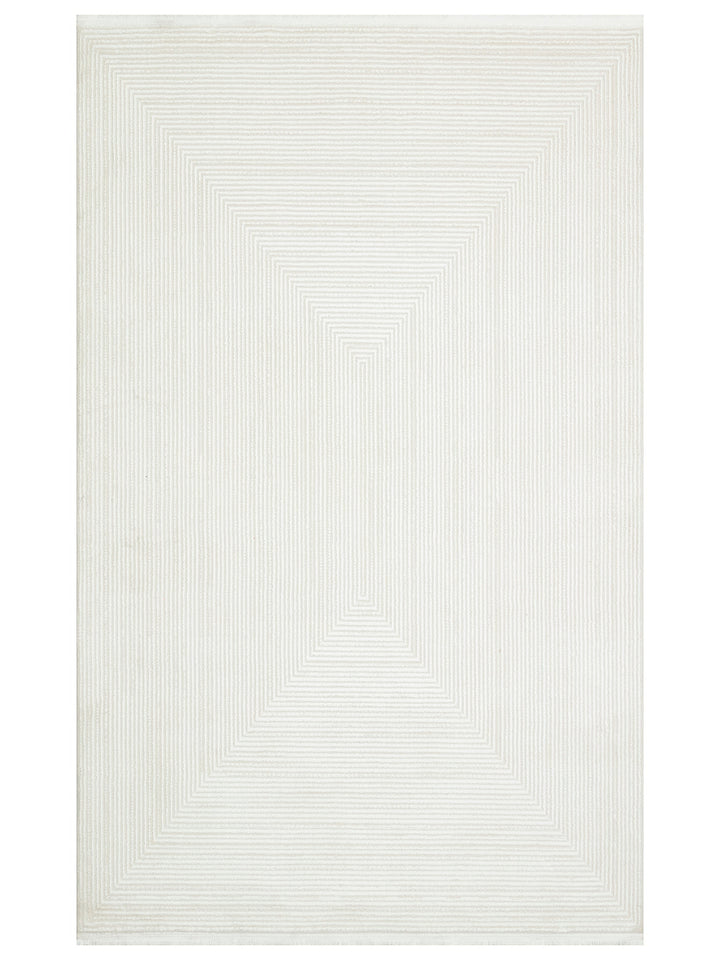 Pasific Serisi Eskitme Desenli Salon Oturma Odası Koridor Antre Modern Halı 22 CREAM GREY XW - Carpetdocia