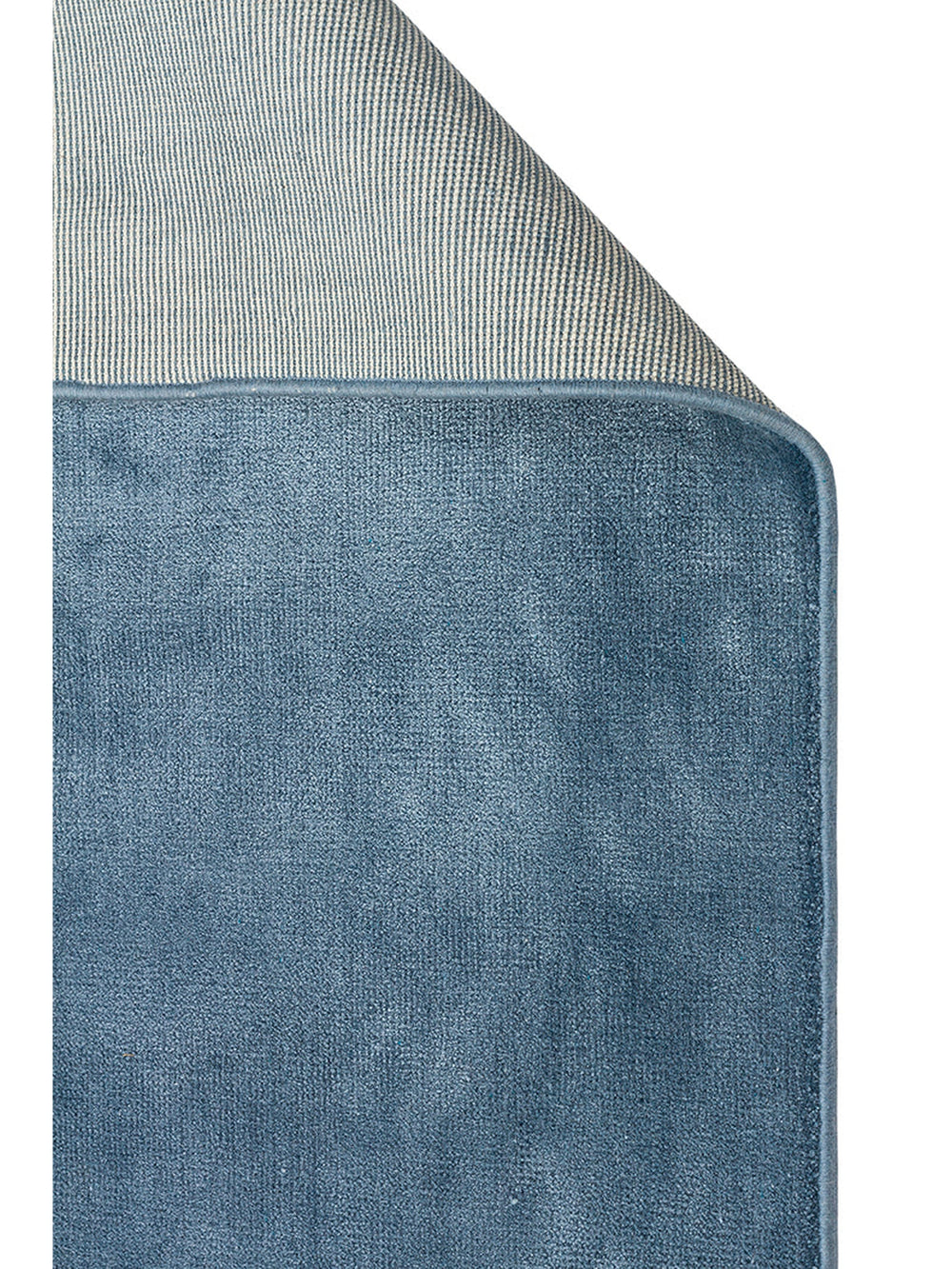 Queen Serisi %100 Naturel Viskon Parlak Modern El Emeğiyle Üretilen Salon Oturma Odası Halı NBLUE - Carpetdocia