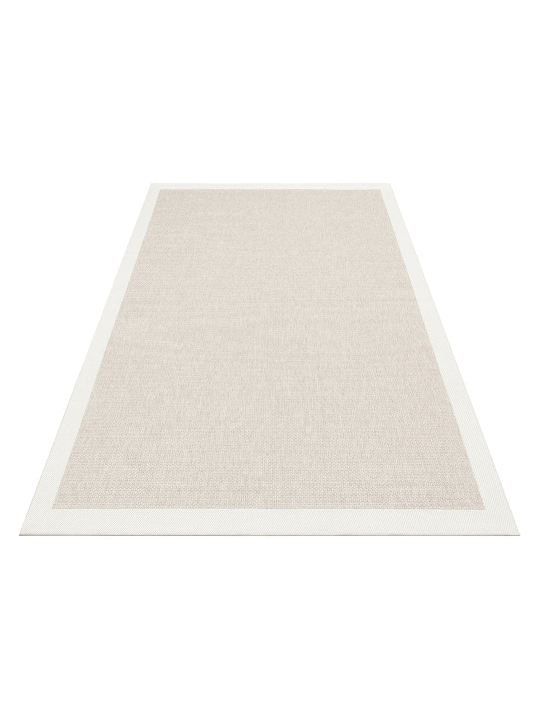 Resort Serisi Bordürlü Hav Toz Vermez Kaymaz Tabanlı Şık Kilim 05 BEIGE CREAM