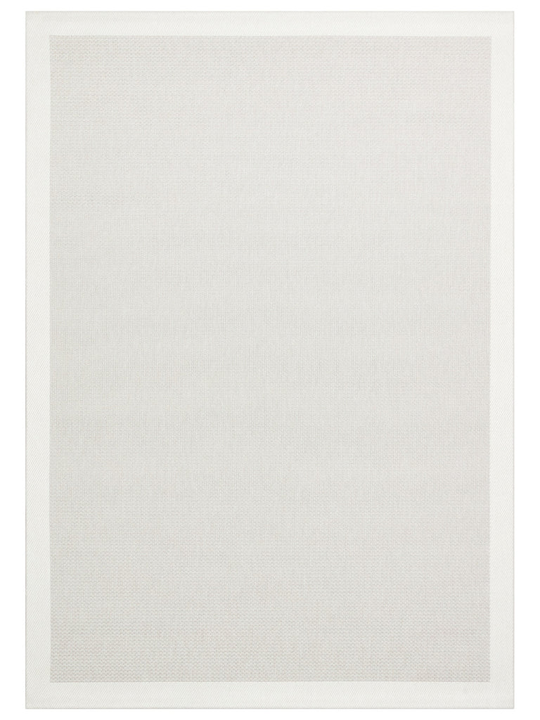 Resort Serisi Bordürlü Hav Toz Vermez Kaymaz Tabanlı Şık Kilim 05 GREY CREAM