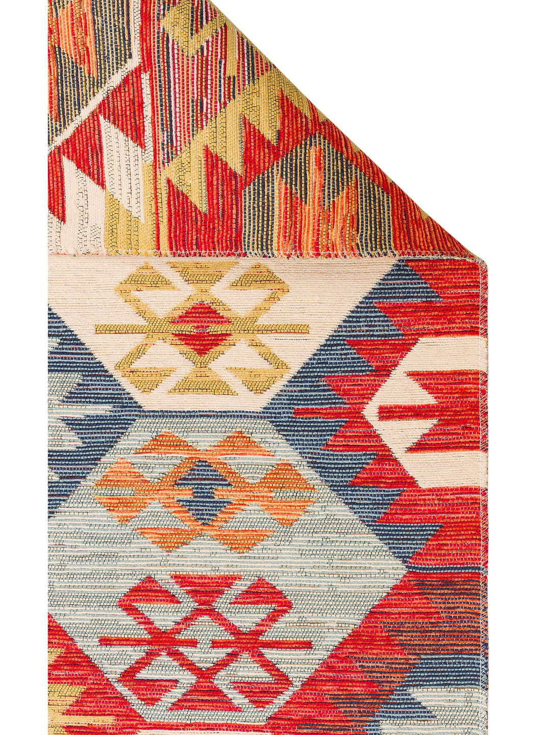 Rota Yıkanabilir, Çift Taraflı Kullanıma Uygun Yumuşak Tuşeli Otantik Kilim 01 MULTY - Carpetdocia