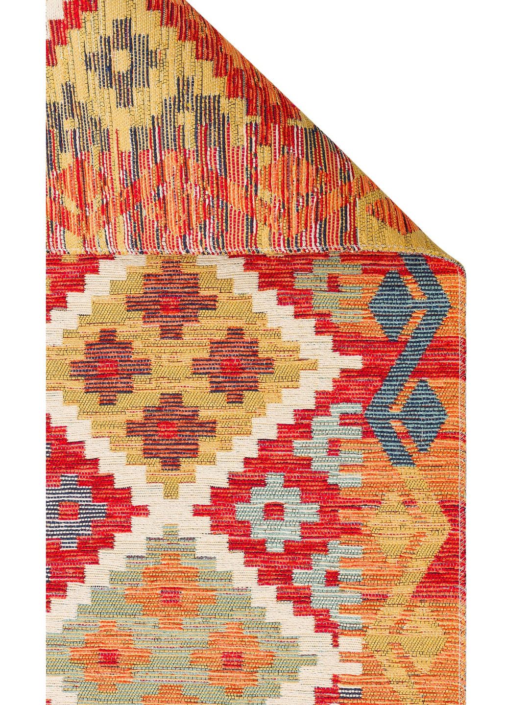 Rota Yıkanabilir, Çift Taraflı Kullanıma Uygun Yumuşak Tuşeli Otantik Kilim 05 TERRA - Carpetdocia