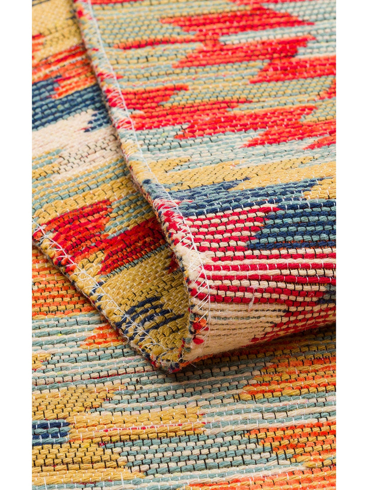 Rota Yıkanabilir, Çift Taraflı Kullanıma Uygun Yumuşak Tuşeli Otantik Kilim 07 TERRA - Carpetdocia