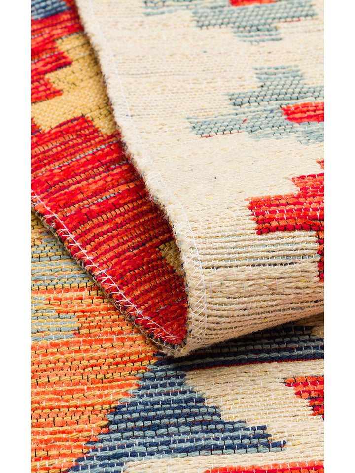 Rota Yıkanabilir, Çift Taraflı Kullanıma Uygun Yumuşak Tuşeli Otantik Kilim 09 LIGHT MULTY - Carpetdocia