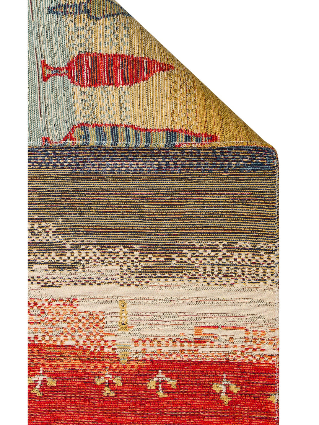 Rota Yıkanabilir, Çift Taraflı Kullanıma Uygun Yumuşak Tuşeli Otantik Kilim 12 TERRA - Carpetdocia