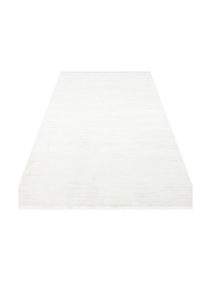 Smooth Yıkanabilir Kaymaz Parlak Oturma Odası Salon Koridor İnce Dokuma Modern Halı 101 CREAM XW - Carpetdocia