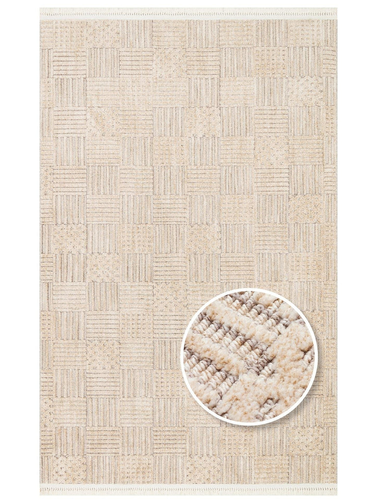 Style Fluff Dust Vezmez Soft Textured Living Room Hall Hallway Entrance Modern Carpet 05 BEIGE GOLD