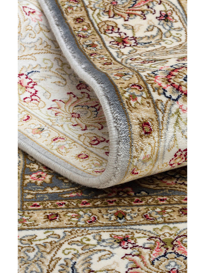Topkapı Seccade Klasik Desenli Yüksek Kalite Özel Işıltılı Hediyelik Çeyizlik Namazlık 01 GREY - Carpetdocia