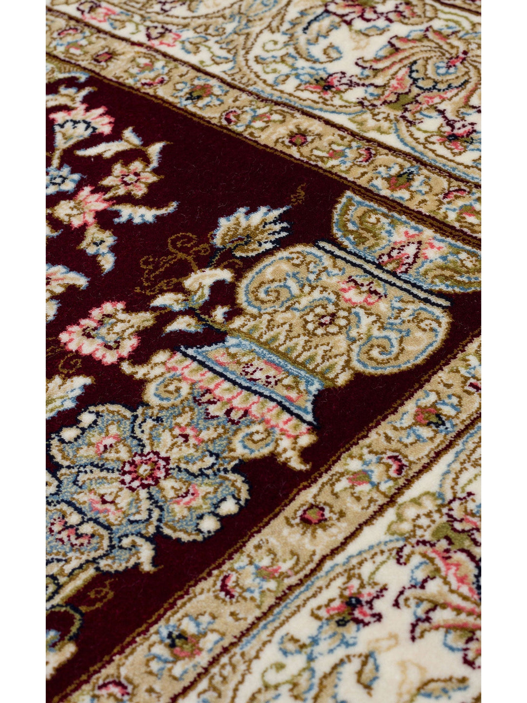 Topkapı Seccade Klasik Desenli Yüksek Kalite Özel Işıltılı Hediyelik Çeyizlik Namazlık 01 RED - Carpetdocia