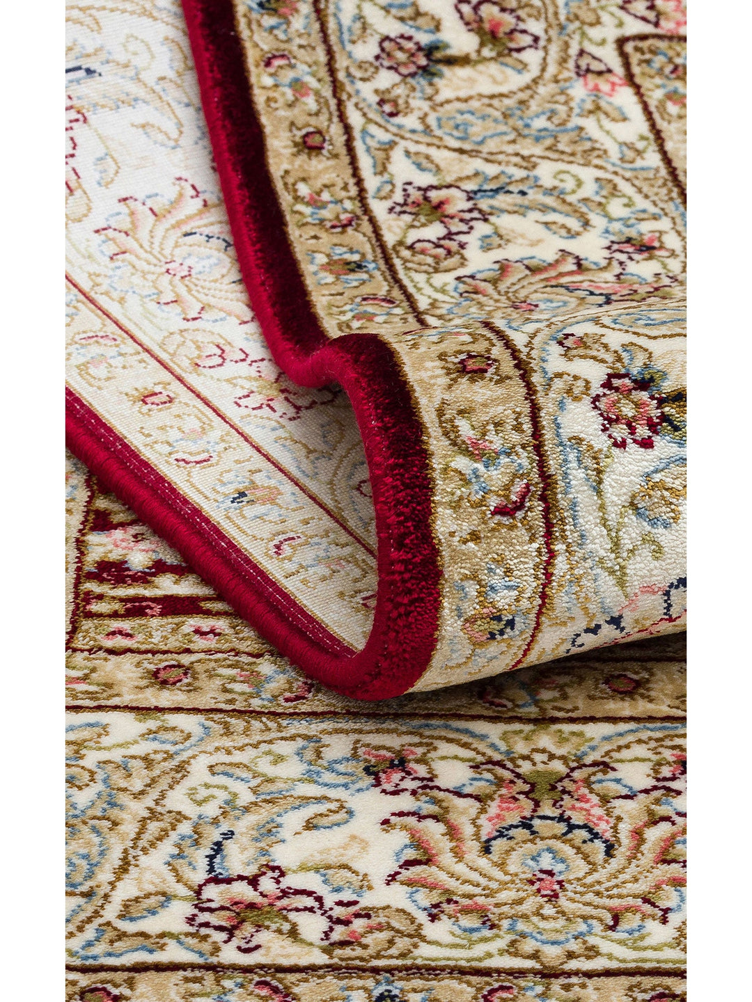 Topkapı Seccade Klasik Desenli Yüksek Kalite Özel Işıltılı Hediyelik Çeyizlik Namazlık 01 RED - Carpetdocia