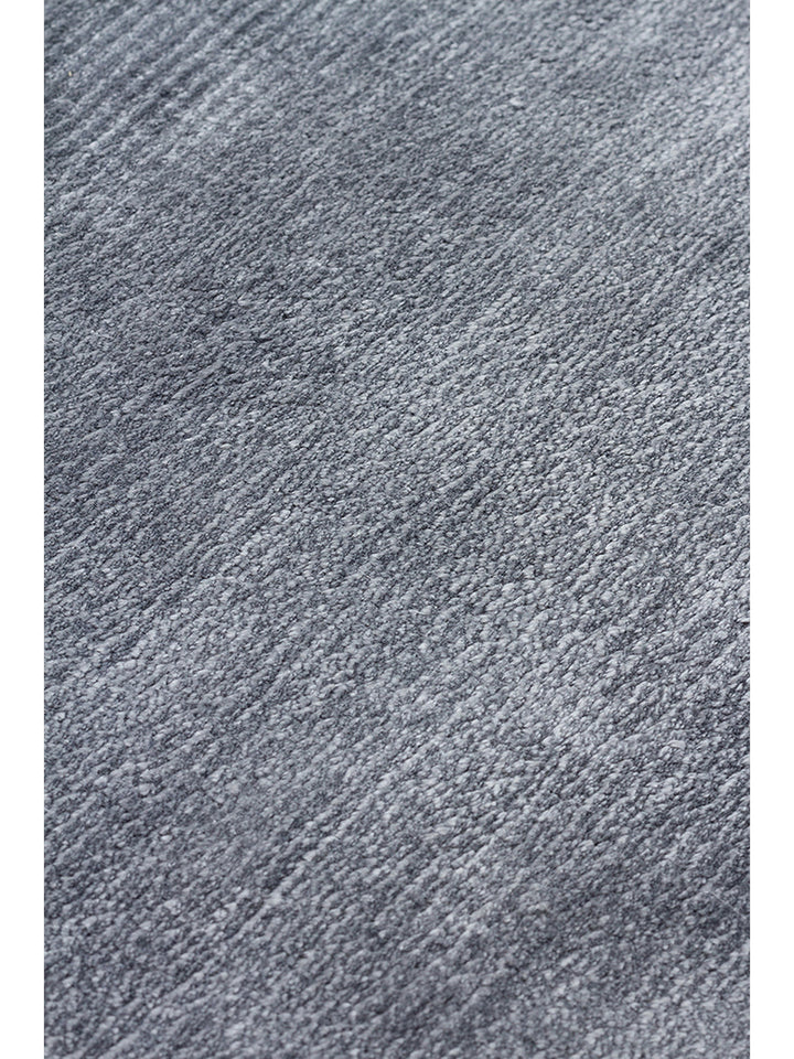 Victoria Serisi %100 Naturel Viskon El Dokuma Sade Modern Salon Oturma Odası Yatak Odası Halı COAL - Carpetdocia