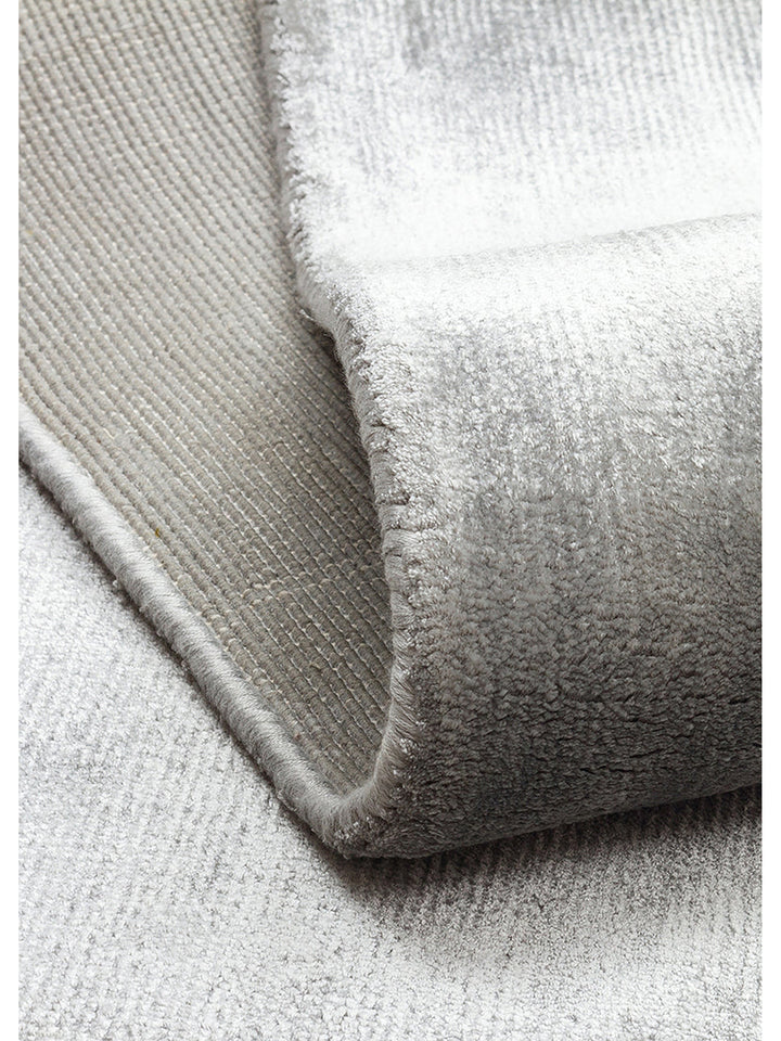 Victoria Serisi %100 Naturel Viskon El Dokuma Sade Modern Salon Oturma Odası Yatak Odası Halı GREY - Carpetdocia