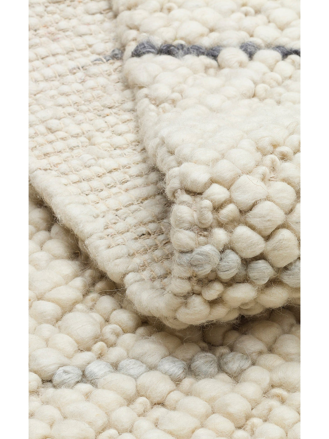 Woolstar %100 Naturel Kazak Desenli Salon Oturma Odası Koridor Antre El Dokuma Örgü Halı JD6ANTGRY - Carpetdocia