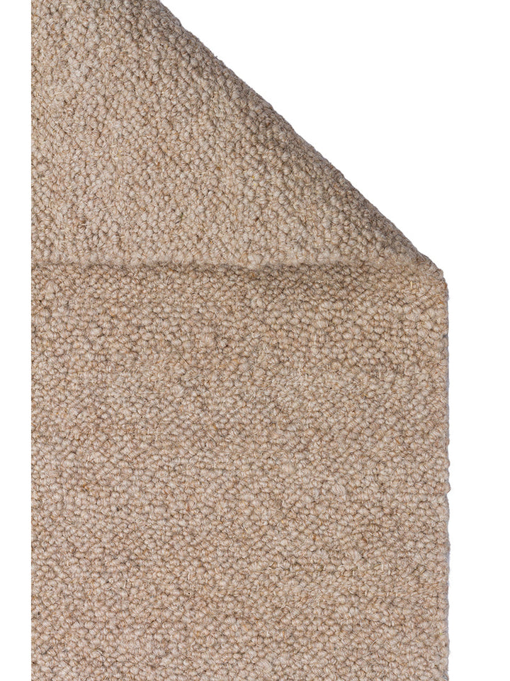 Agra Serie handgeknüpfter Teppich aus Wolle, Polyester und Baumwollmischung BEIGE