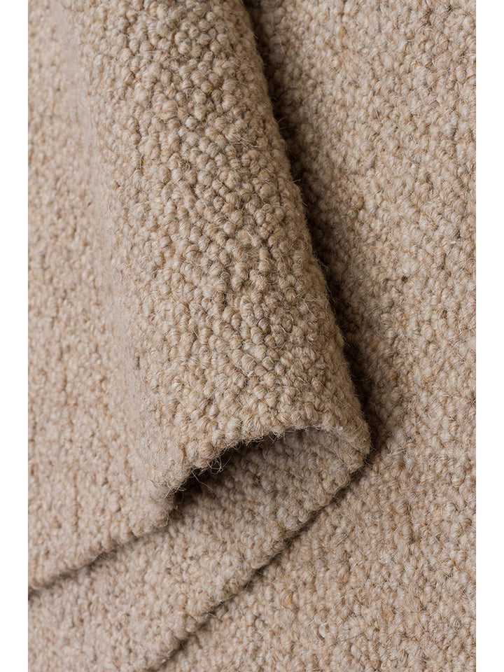 Agra Serie handgeknüpfter Teppich aus Wolle, Polyester und Baumwollmischung BEIGE