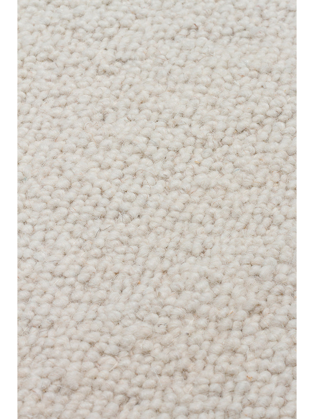 Tapis fait main en mélange de laine, polyester et coton de la série Agra IVOIRE